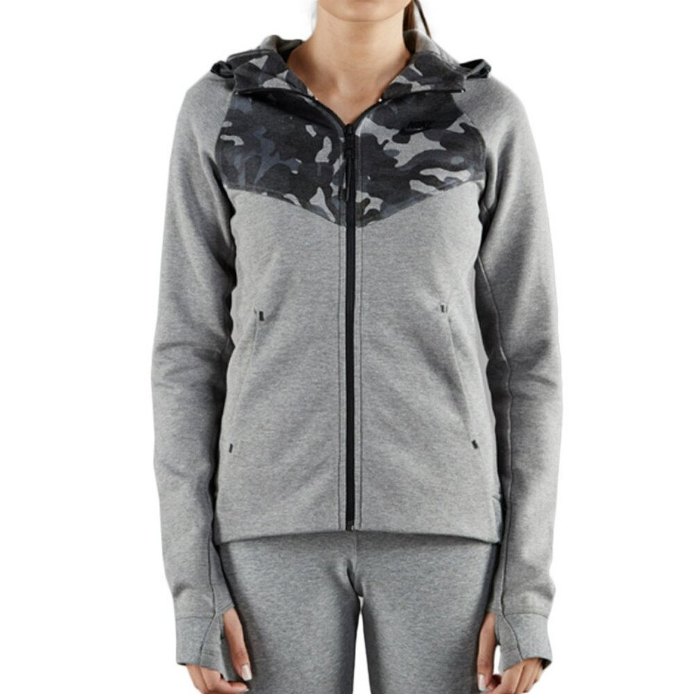 Nike Tech Fleece Full Zip Camo Print Hoodie